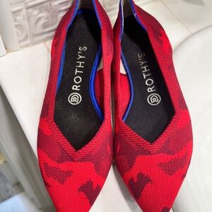 Rothy's Red Camo Women's Flats